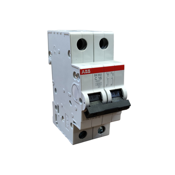 Interruptor pastilla Automático 2 Polos SH202-C16
