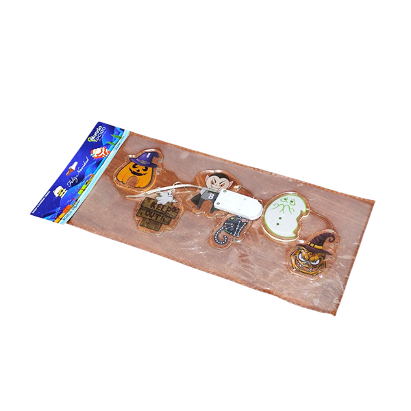 Pegatina decorativas Halloween con luz led para ventanas I/E
