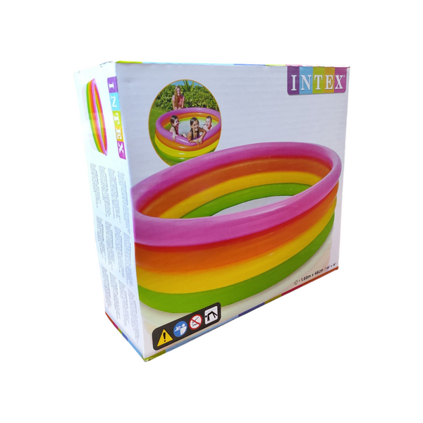 Alberca inflable para bebé niños de 4 aros 1.68m X 46cm