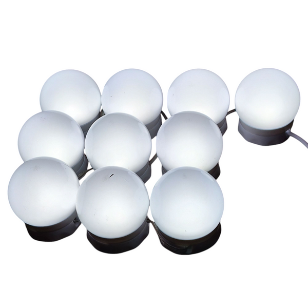 10 focos led USB Vanity para espejos maquillaje