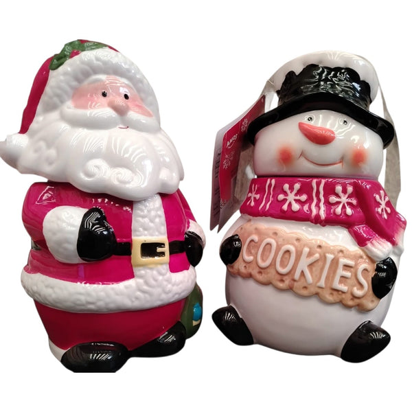 Galletero Santa Muñeco de Nieve con Galletas Sabor Mantequilla 200 g