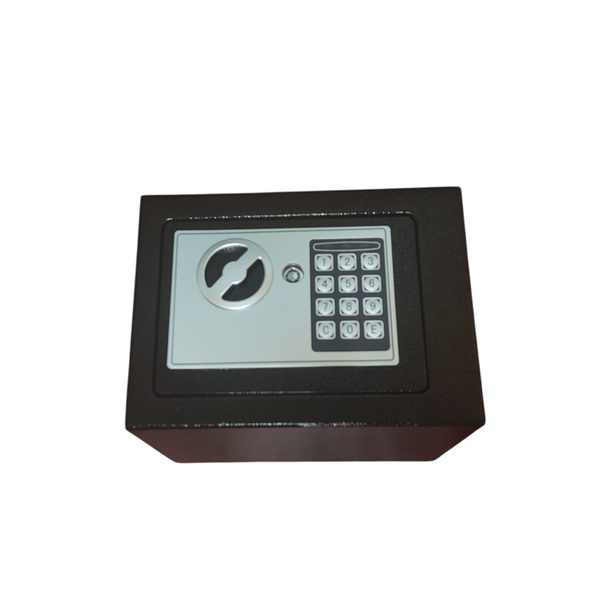 Caja fuerte electronica de suguridad digital y llave negro