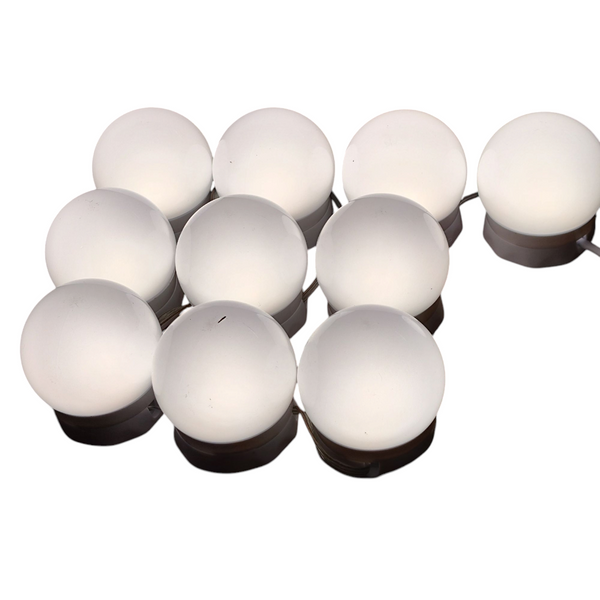 10 focos led USB Vanity para espejos maquillaje