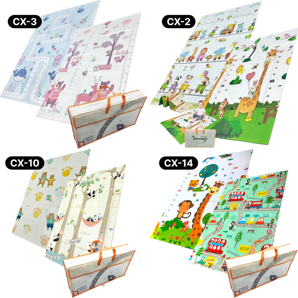 Tapete para Bebe Plegable Reversible XPE Foamy 1.2mX1.8mX1cm