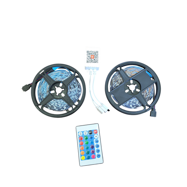 Tiras de led rgb wifi inteligente alexa y google 20m