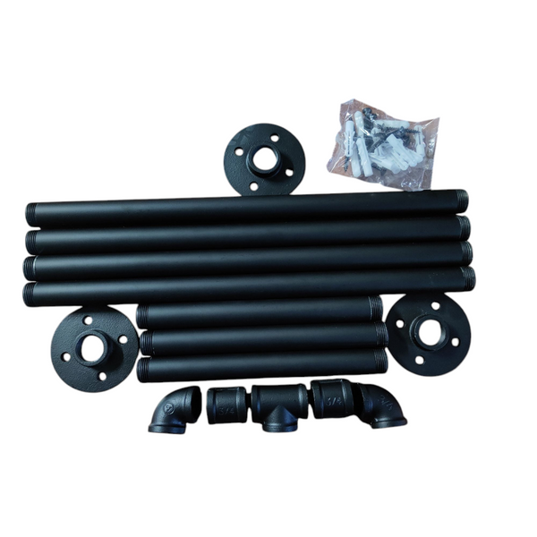 Perchero para ropa de pared negro