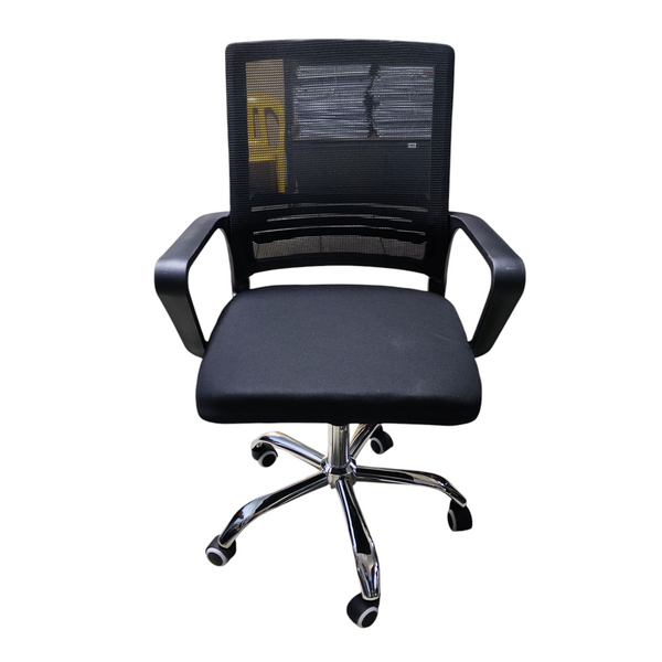 Silla de escritorio ergonómica negro malla