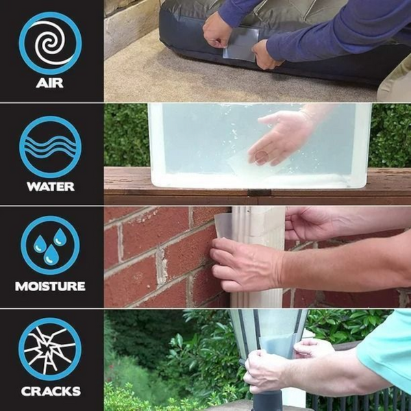 Cinta  transparente impermeable Alien Shield  para rasgaduras 3pzs