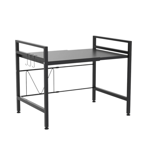 Estante de cocina extensible negro