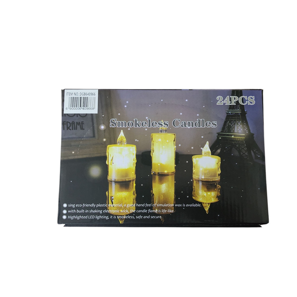 24 mini velas luz led decorativas para el hogar