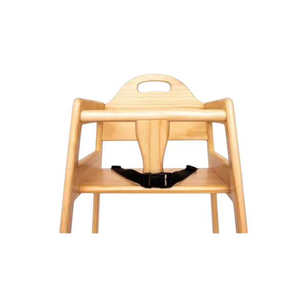 Silla Alta periquera de Madera Natural para bebe