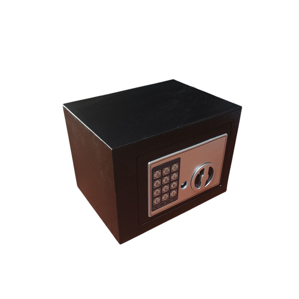 Caja fuerte electronica de suguridad digital y llave negro