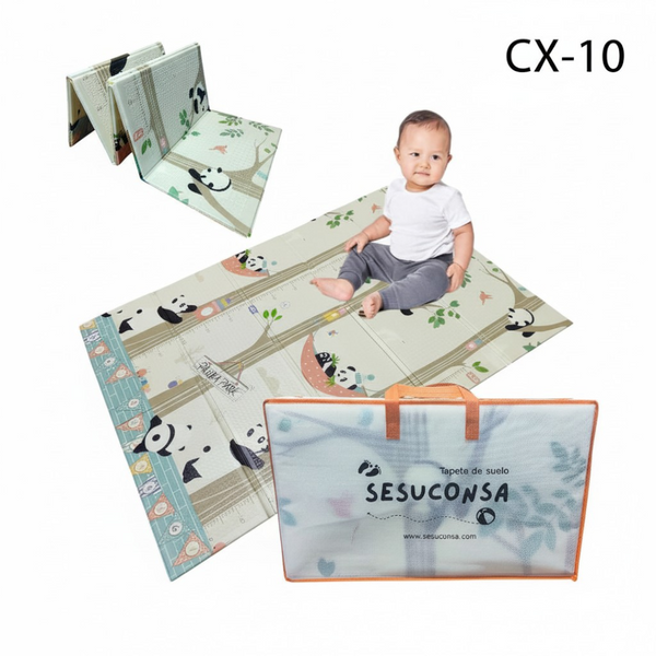 Tapete para Bebe Plegable Reversible XPE Foamy 1.2mX1.8mX1cm