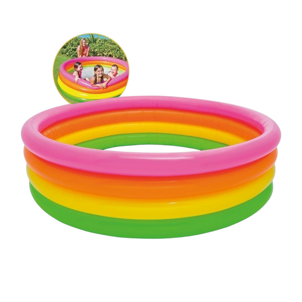 Alberca inflable para bebé niños de 4 aros 1.68m X 46cm