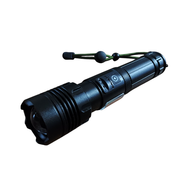 Linterna recargable led lámpara táctica mano potente luz