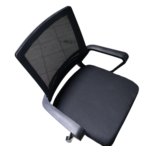 Silla de escritorio ergonómica negro malla