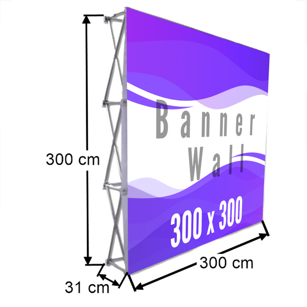 Muro Publicitario velcro 3x3 con tu diseño impreso