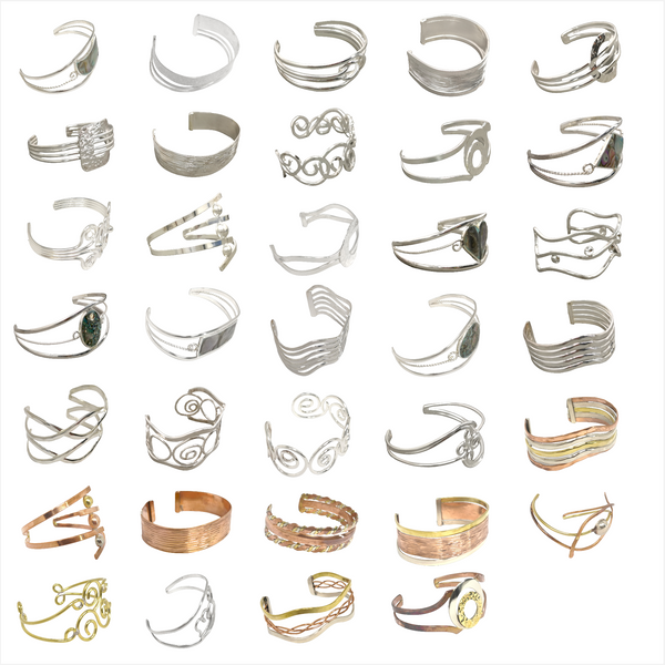 Pulsera brazalete Ancha unisex bronce laton czn moda 1pz