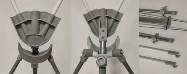 Tripie publicidad X banner ajustable 160x60a180x80 Fierro