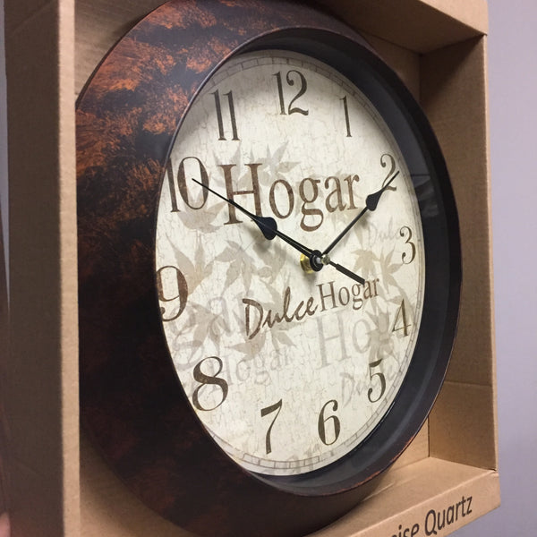 Reloj De Pared Decorativo Zh12119-a Diámetro 24.5 Cm