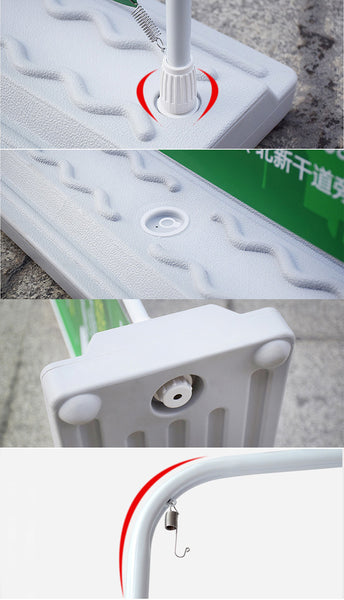 1.1 Porta Publicidad Banner Exterior Con Base Contrapeso De Agua