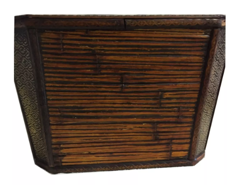 Cesto Revistero Macetero Decorativo De Madera Moderno