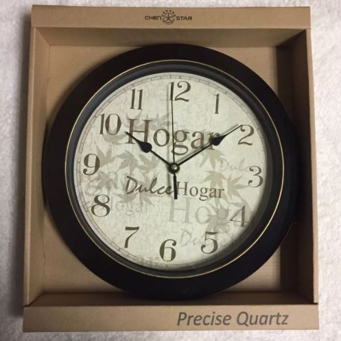 Reloj De Pared Decorativo Zh12119-a Diámetro 24.5 Cm