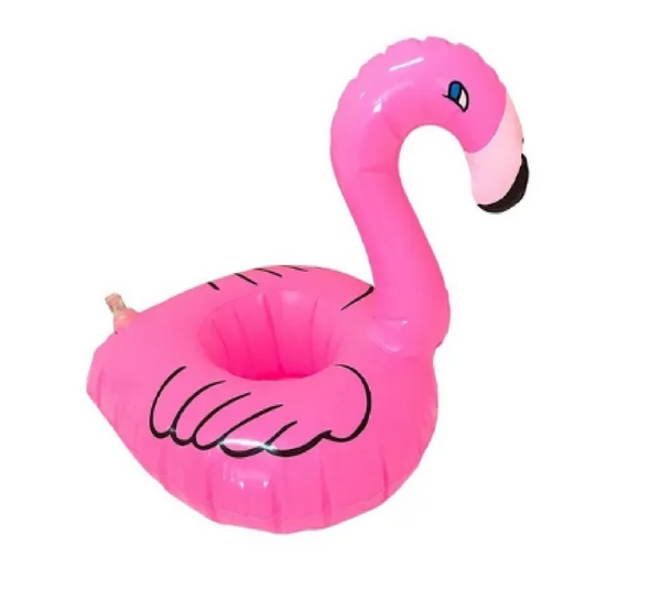 10 Inflable Portavasos Flamingo Rosa Para Alberca Despedida Soltera