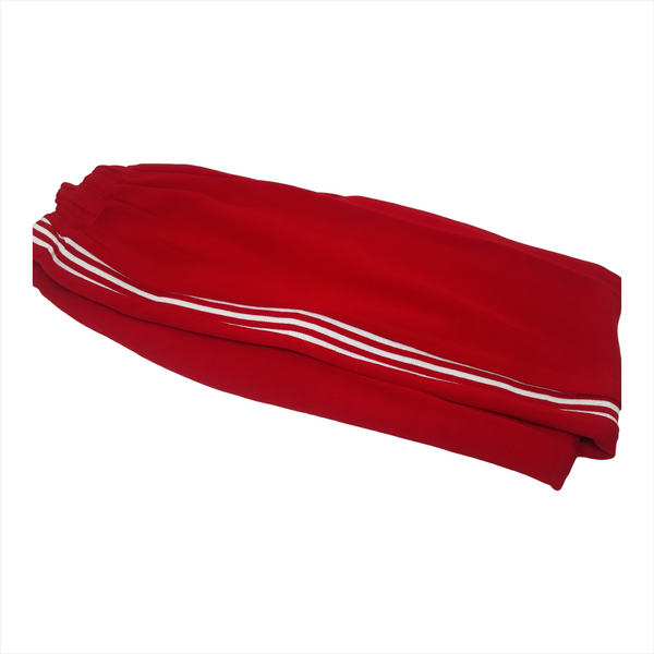 Conjunto Pants Rojo Tres Rayas Chemise Camello Talla Grande