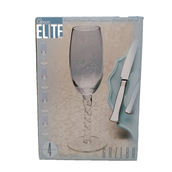 Juego de 4 copas champagne Gibson elite tipo flauta 300ml