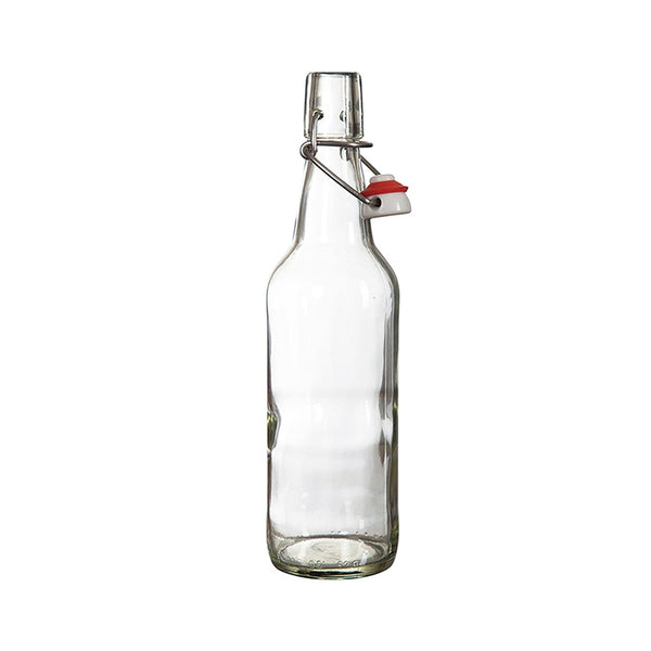 6 Botellas De Vidrio + Tapón Mecánico 500ml