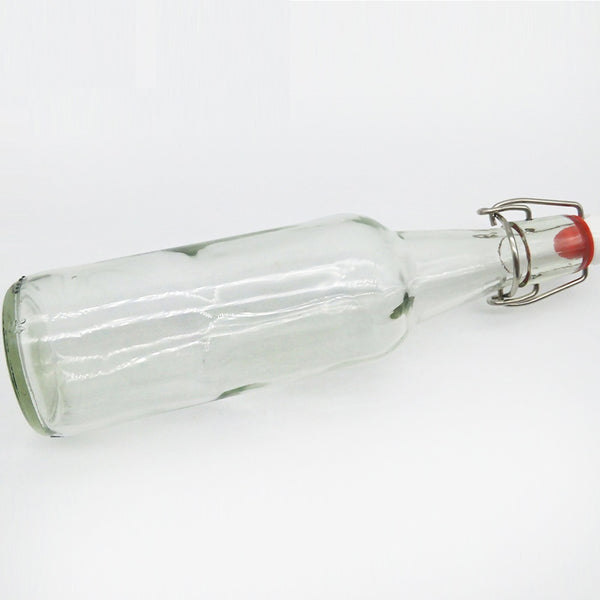 6 Botellas De Vidrio + Tapón Mecánico 500ml