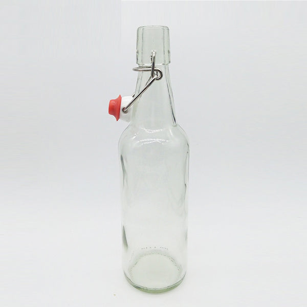 6 Botellas De Vidrio + Tapón Mecánico 500ml