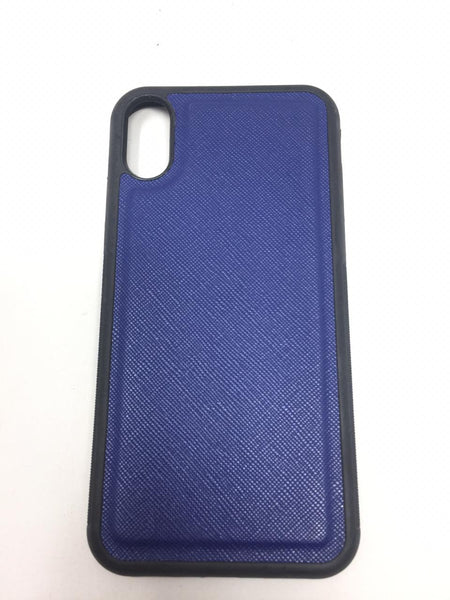 Funda Dura Generica para iPhone X Celular Piel Saffiano Colores