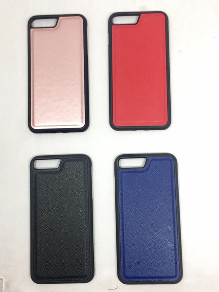 Funda Dura iPhone 7/8 Plus Celular Piel Saffiano Colores