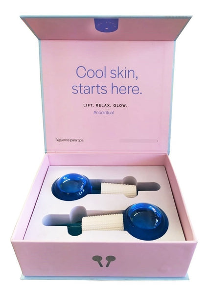 Masajeador facial frio ice drops Skinlogie bolas cristal