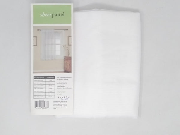 Cortina Corta Filtro De Luz 59x63 Blanca Ellery Homestyles