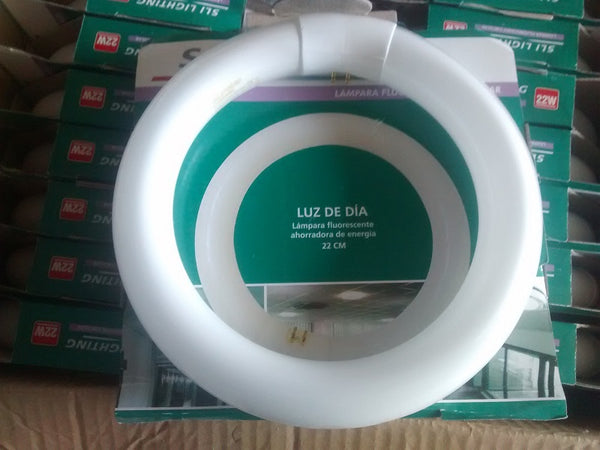 Paquete De 2 Focos Ahorrador Circular 22w Sli Lighting