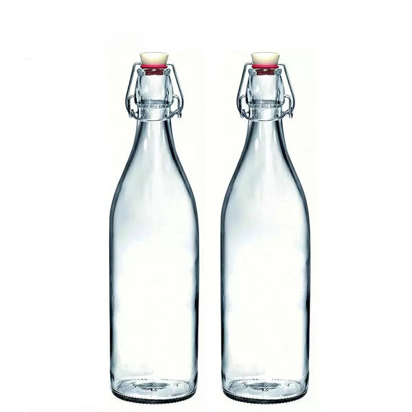 1 Botella De Vidrio + Tapón Mecánico 1000ml