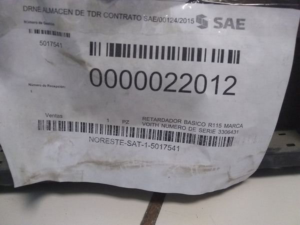 Retardador básico R 115 voith retarder camiones mercedes benz y Daimler AG