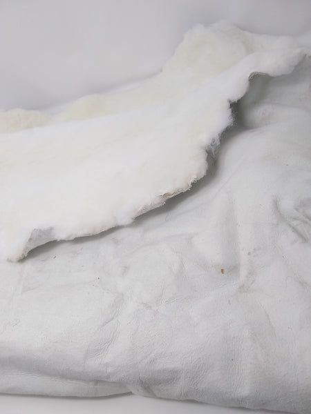 Tapete Piel De Borrego Blanco 90cm X 40 Cm