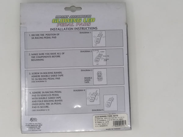 Glowing LEDPedal Pads