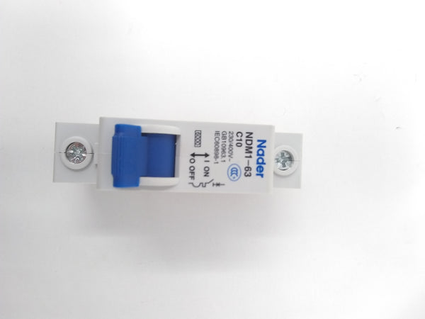 Pastilla Interruptor Termomagnetico Nader NDM1-63 10 Amp