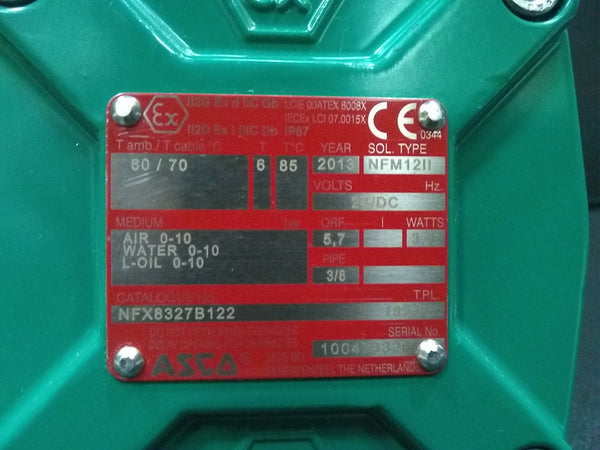Valvula Solenoide Nfx8327b122 Asco Ex Electrovalvula 3/2