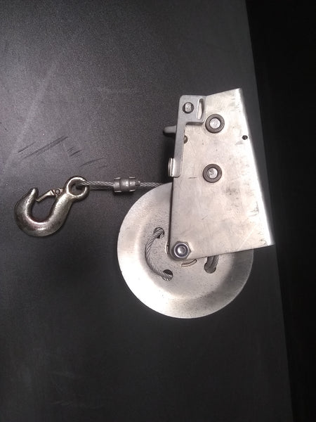 Polea Manual De Metal Con Alambre De Acero Y Gancho De Agarre