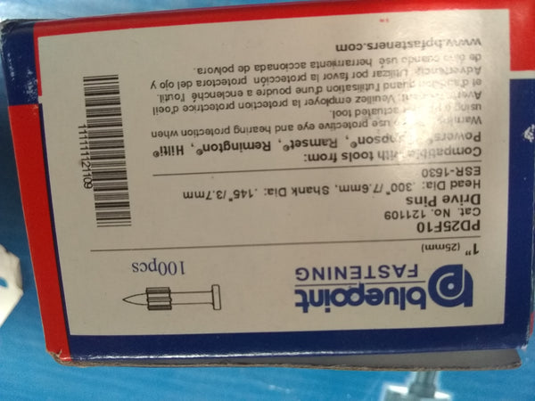 Taquete Anclaje 1” bluepoint 100 pza pd25f10 121109