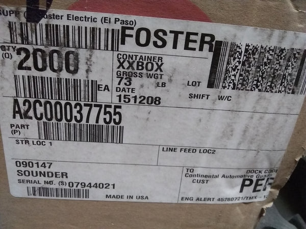 Buzzer Zumbador Magnetico Star Tmx-12s3 15b 12v 1mhz