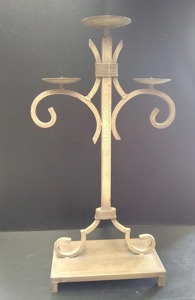 Juego De Porta Vela 2 Y 3 Pzas Fierro Forjado Decoración