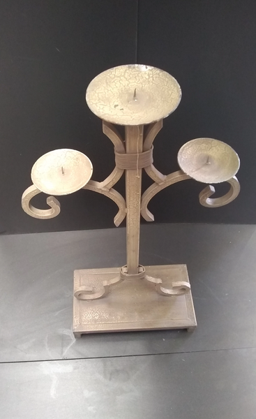 Juego De Porta Vela 2 Y 3 Pzas Fierro Forjado Decoración
