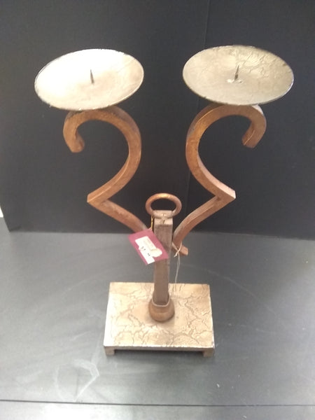 Juego De Porta Vela 2 Y 3 Pzas Fierro Forjado Decoración